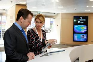 DuPont™ Corian® и Дмитрий Медведев встретились в новом мультимедийном пресс-центре РИА Новости